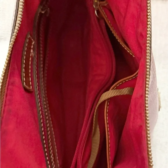 Dooney & Bourke Mauve and Brown Hobo Bag - Picture 4 of 5